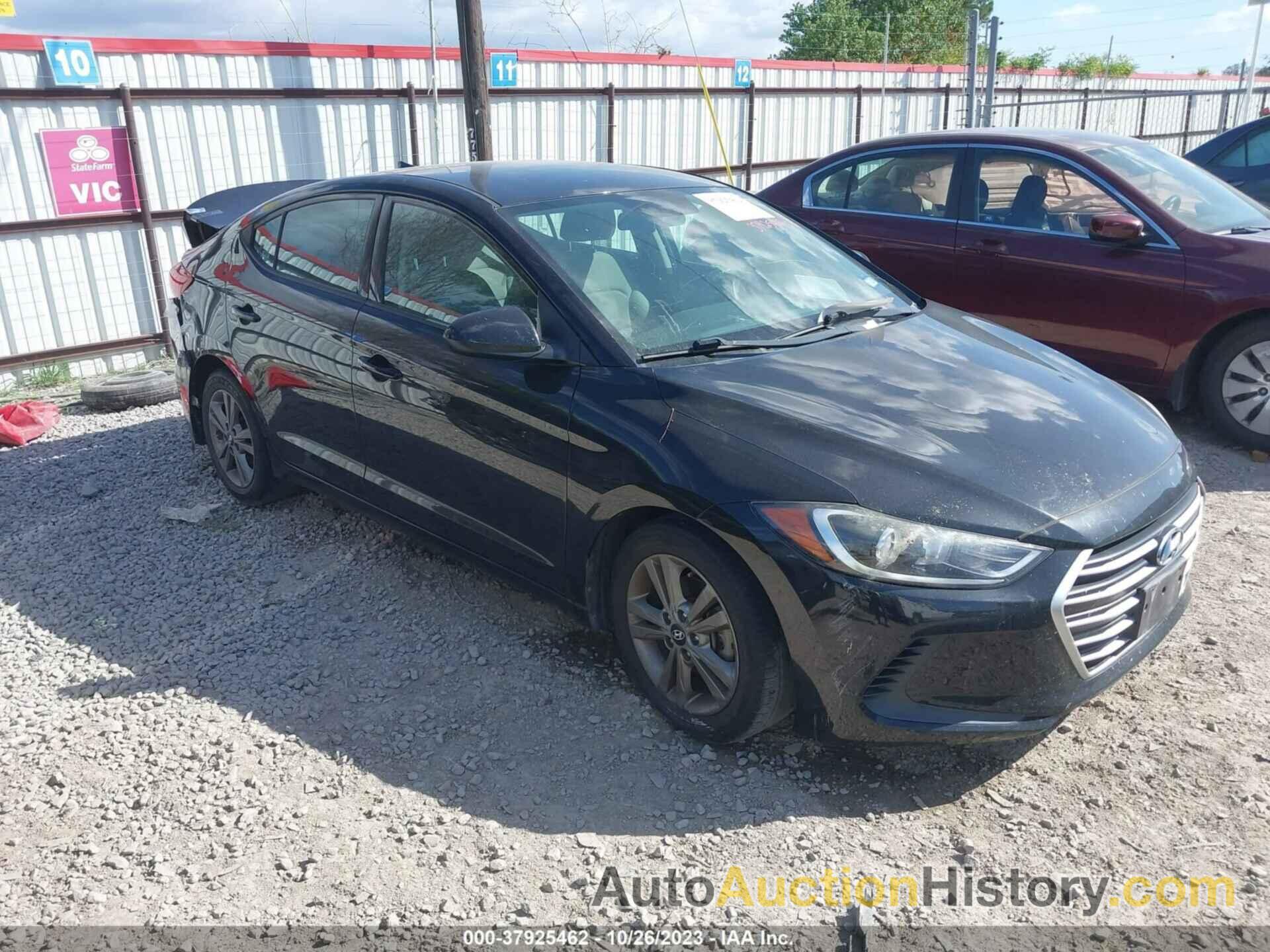 HYUNDAI ELANTRA SEL, 5NPD84LF6JH215503