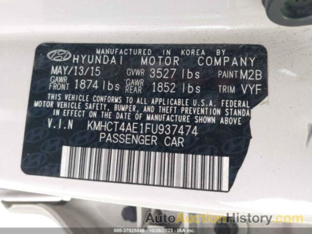 HYUNDAI ACCENT GLS, KMHCT4AE1FU937474