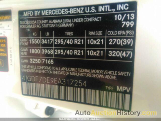 MERCEDES-BENZ GL 550 4MATIC, 4JGDF7DE9EA317254