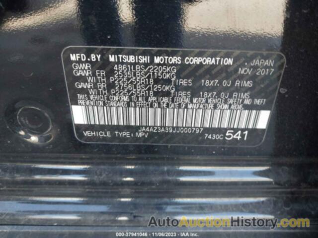 MITSUBISHI OUTLANDER ES, JA4AZ3A39JJ000797