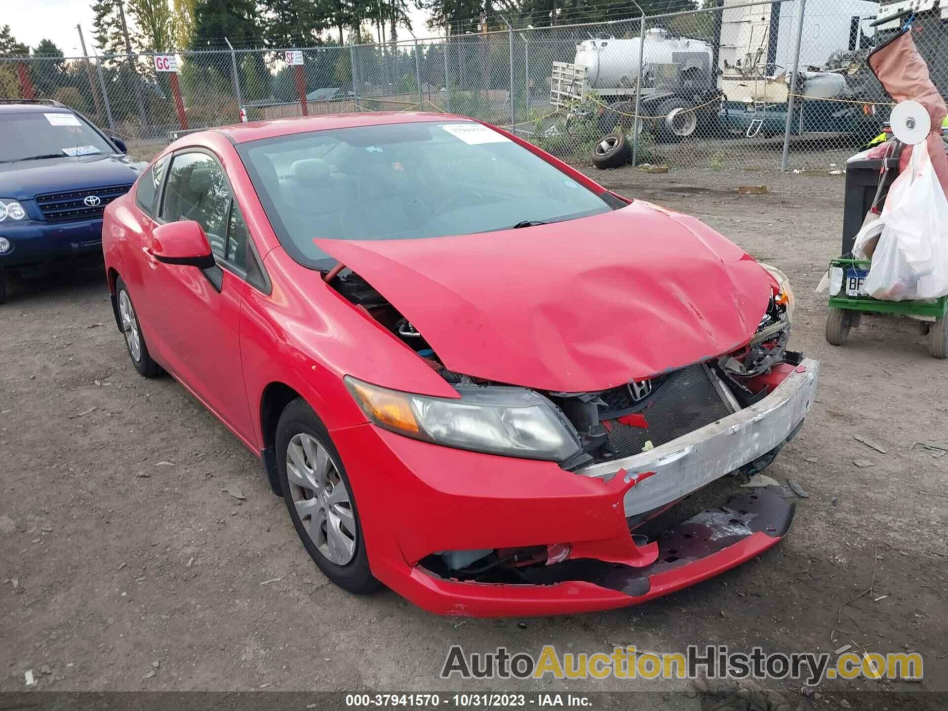 HONDA CIVIC CPE LX, 2HGFG3B51CH524954