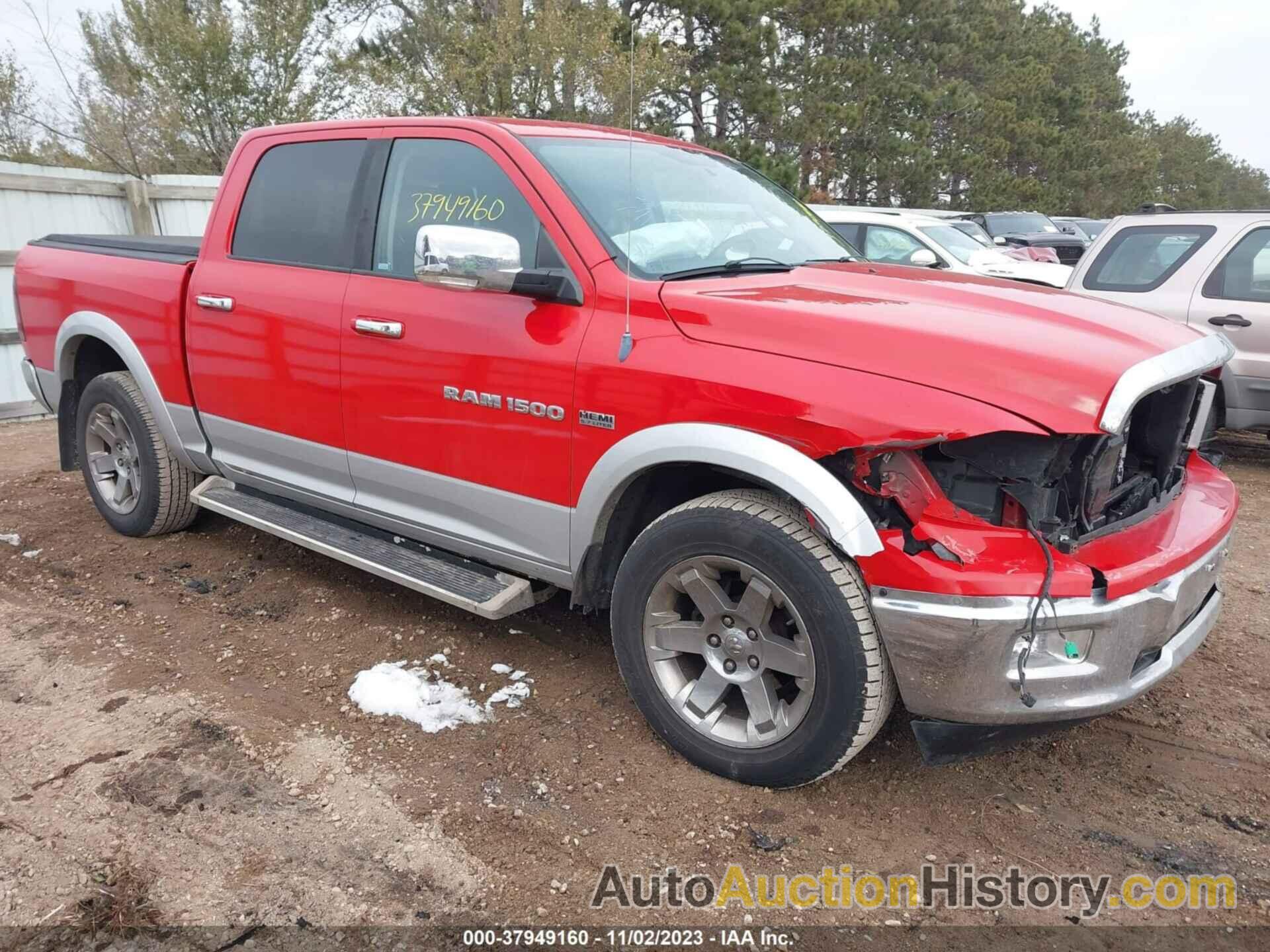 RAM 1500 LARAMIE, 1C6RD7NT0CS174884