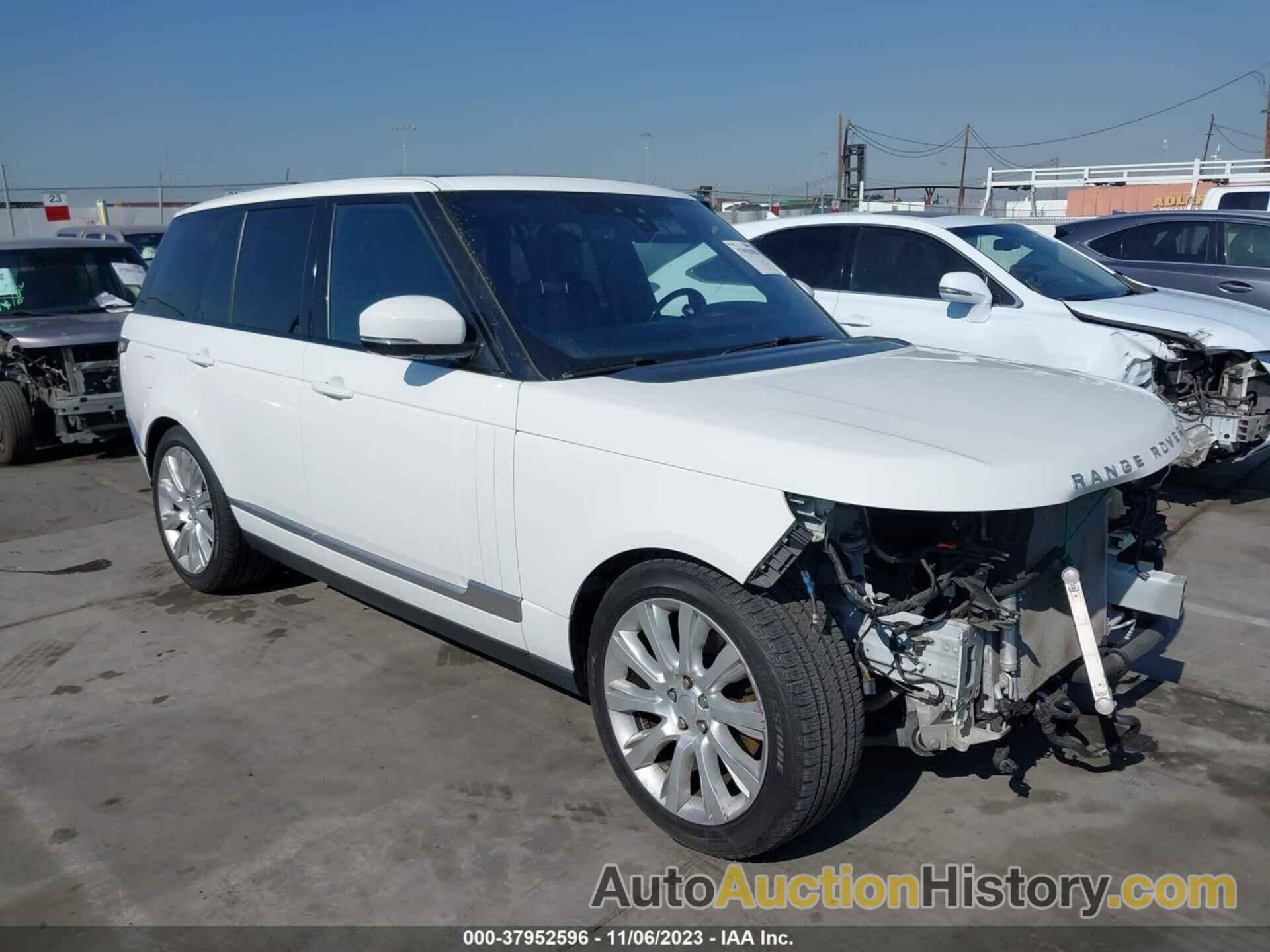 LAND ROVER RANGE ROVER 3.0L V6 TURBOCHARGED DIESEL TD6, SALGR2FK9HA367339