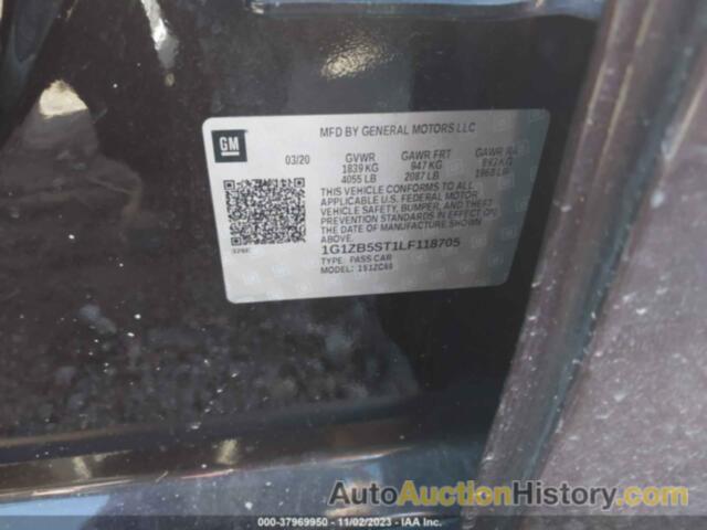 CHEVROLET MALIBU FWD LS, 1G1ZB5ST1LF118705