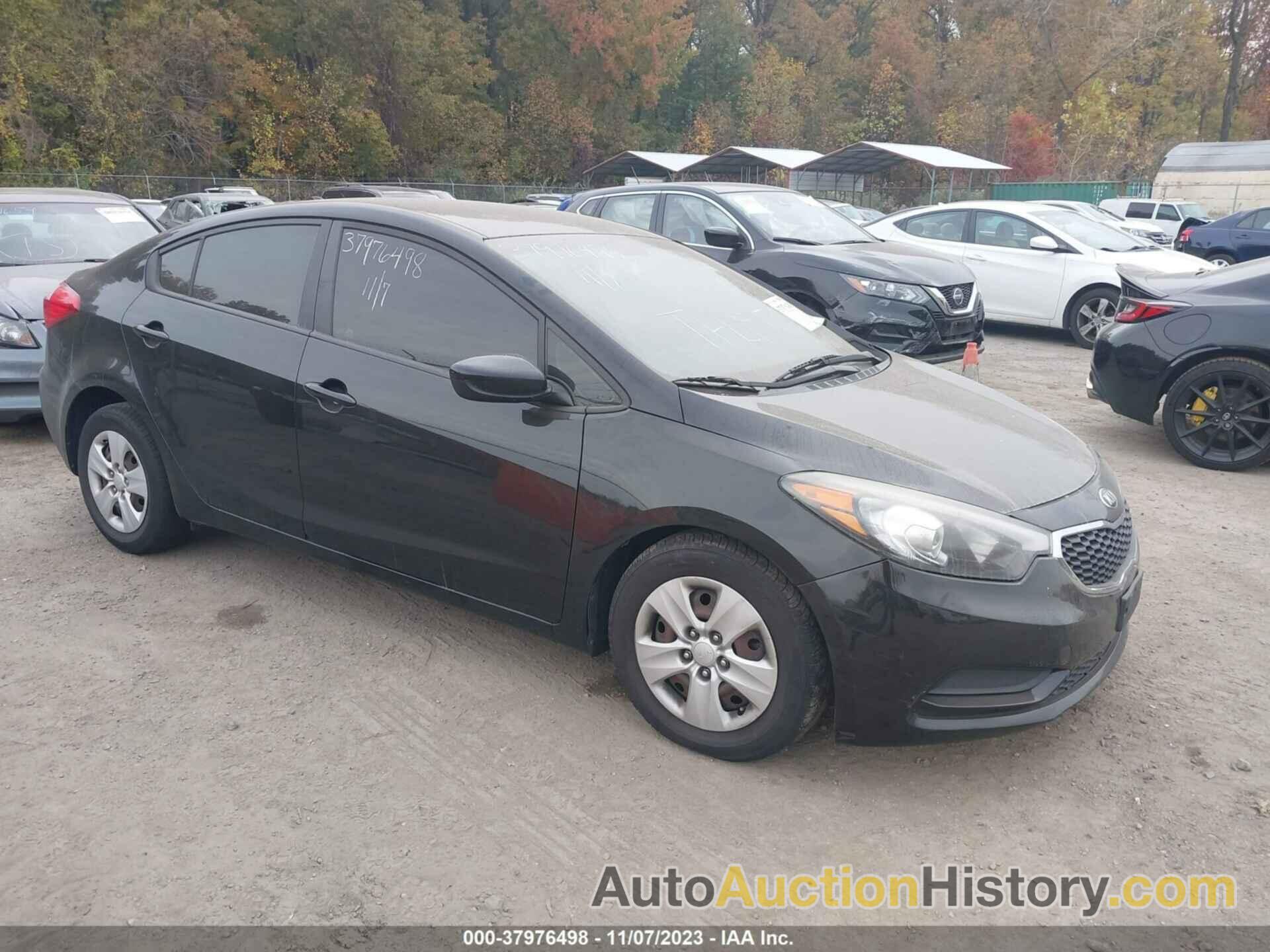 KIA FORTE LX, KNAFK4A65G5540419