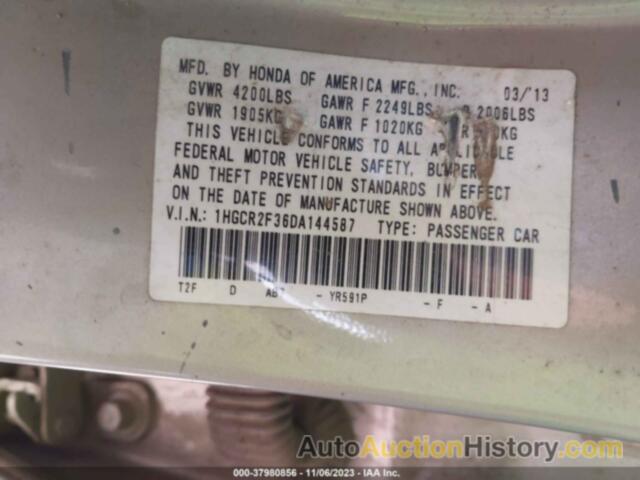 HONDA ACCORD LX, 1HGCR2F36DA144587