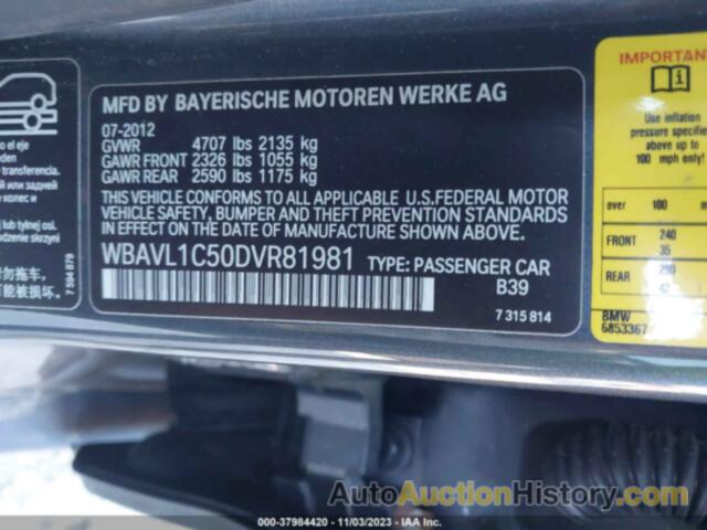 BMW X1 XDRIVE28I, WBAVL1C50DVR81981