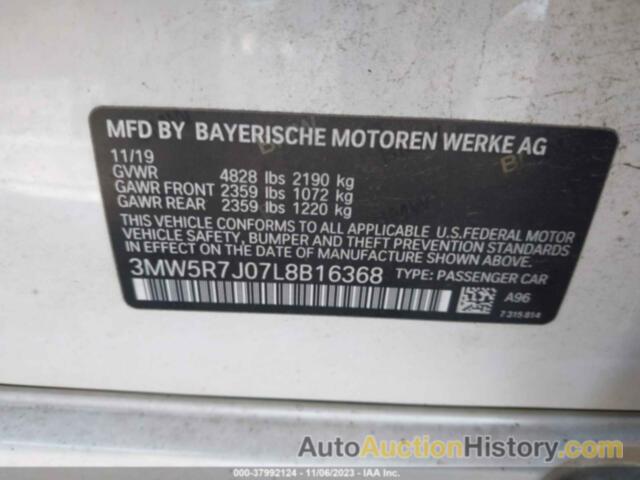 BMW 3 SERIES 330I XDRIVE, 3MW5R7J07L8B16368