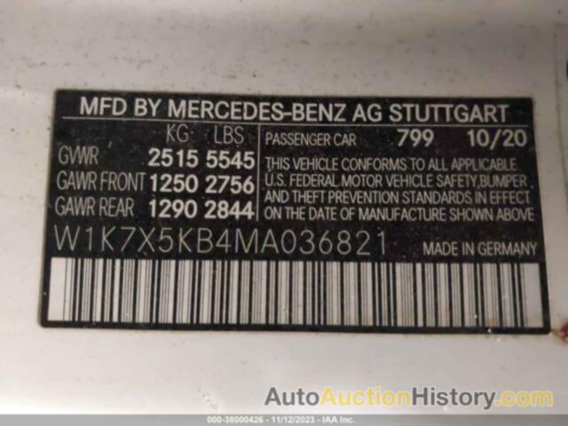 MERCEDES-BENZ AMG GT 43 4-DOOR COUPE, W1K7X5KB4MA036821