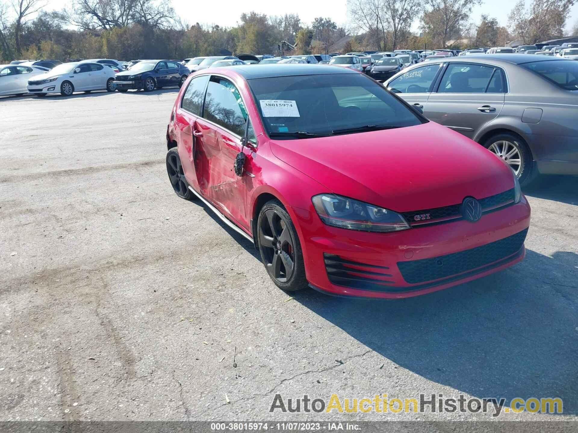 VOLKSWAGEN GOLF GTI 2.0T SE W, 3VWY47AU7FM093801