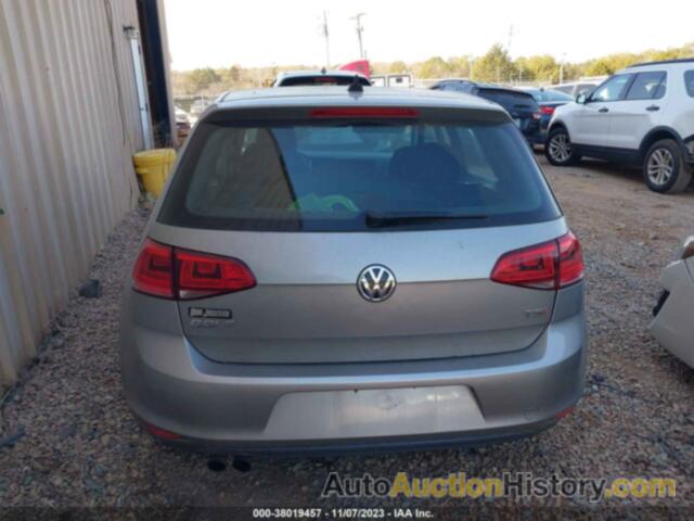 VOLKSWAGEN GOLF TSI S 4-DOOR/TSI SE 4-DOOR/TSI SEL 4-DOOR/TSI WOLFSBURG EDITION 4-DOOR, 3VW217AU1HM055837