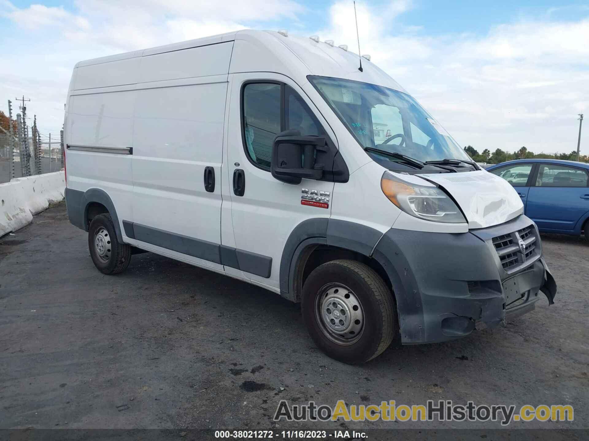 RAM PROMASTER 2500 HIGH ROOF, 3C6TRVCG1FE519400