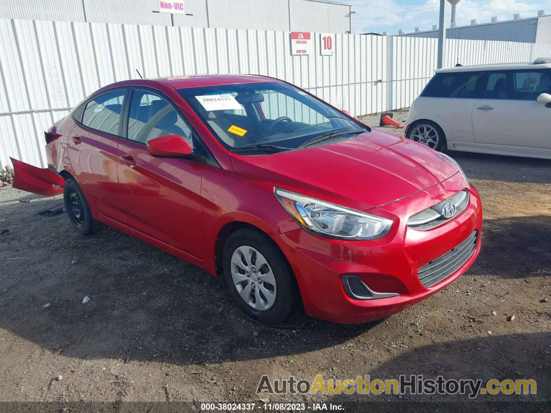 HYUNDAI ACCENT SE, KMHCT4AE1GU058610