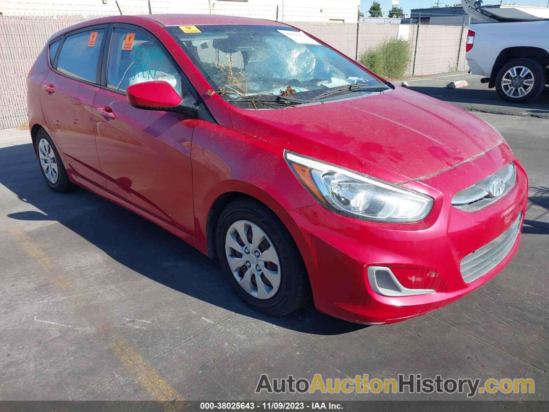 HYUNDAI ACCENT SE, KMHCT5AE7GU248143