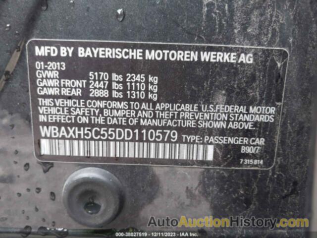 BMW 528I XDRIVE, WBAXH5C55DD110579