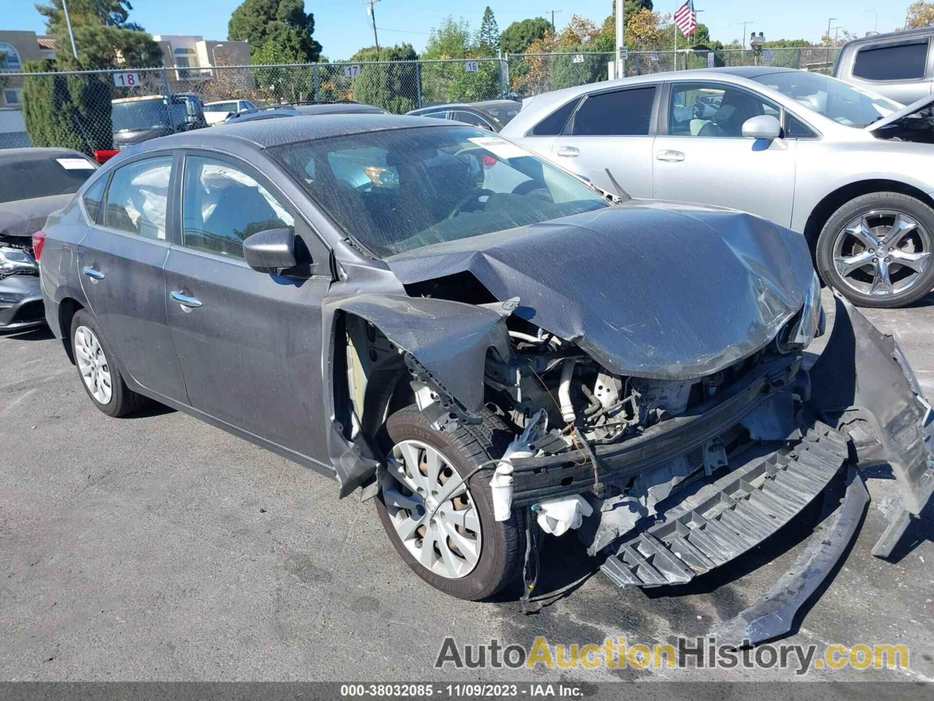 NISSAN SENTRA S, 3N1AB7AP1GY238896