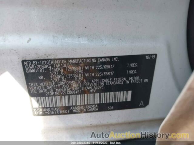 TOYOTA RAV4 XLE, 2T3P1RFV2LC068451