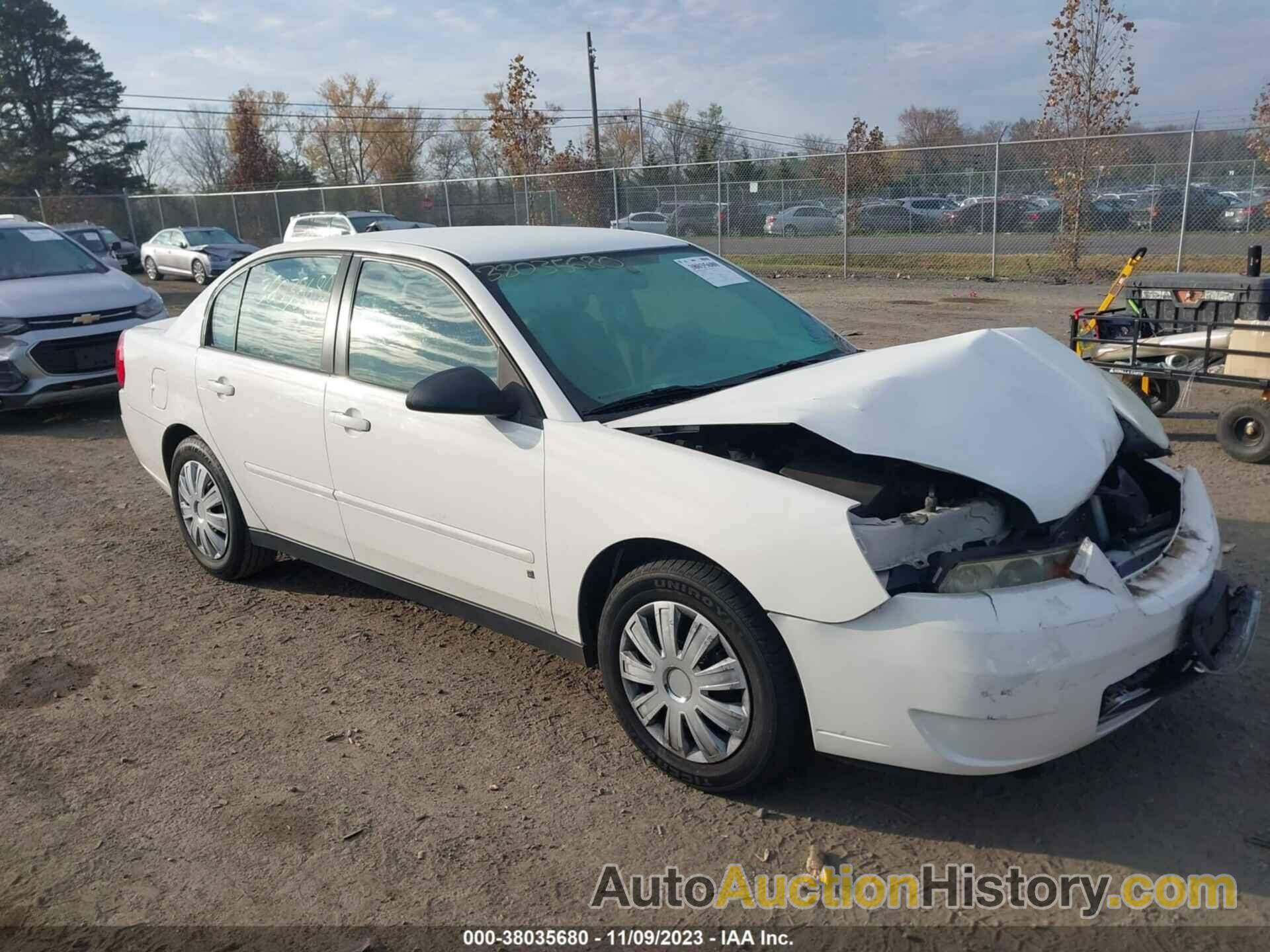 CHEVROLET MALIBU LS, 1G1ZS58N67F229443