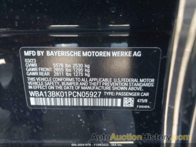 BMW M550I XDRIVE, WBA13BK01PCN05927