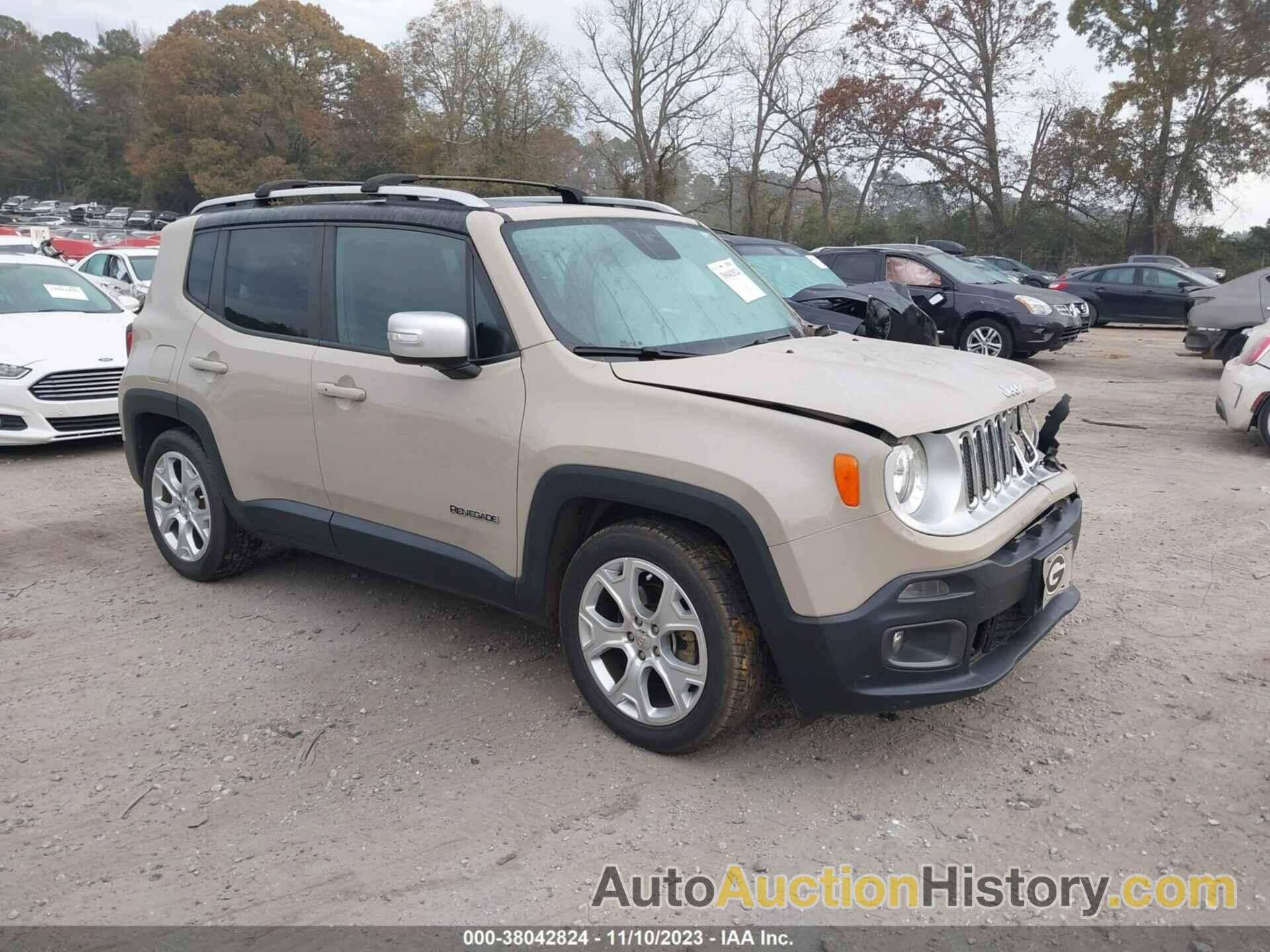 JEEP RENEGADE LIMITED, ZACCJADT2GPC76978