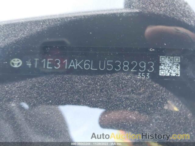 TOYOTA CAMRY HYBRID LE, 4T1E31AK6LU538293