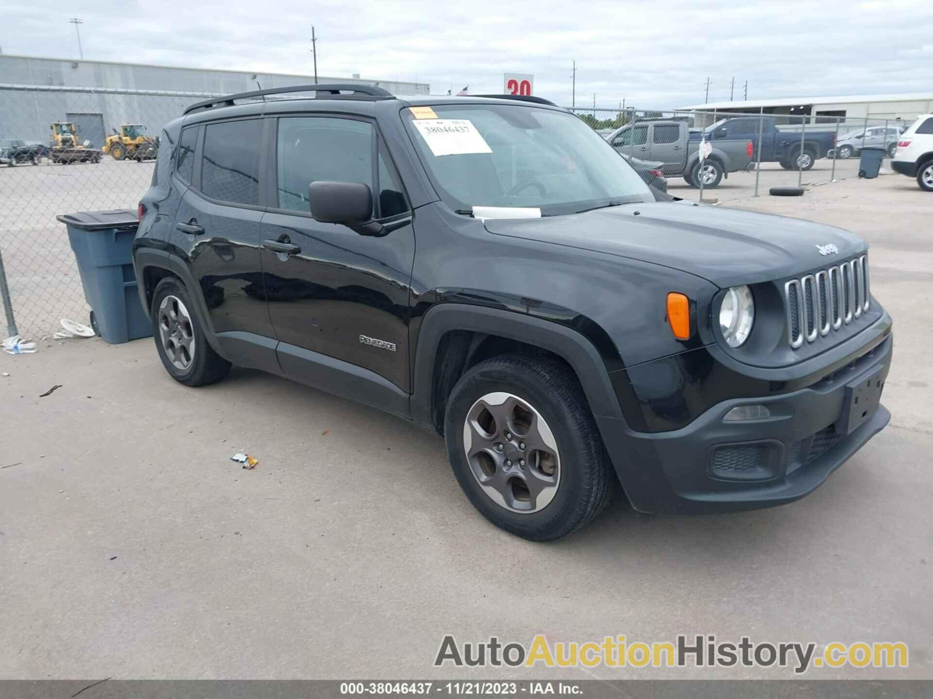 JEEP RENEGADE SPORT FWD, ZACCJAAB0HPE58160