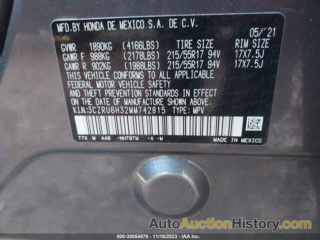 HONDA HR-V AWD LX, 3CZRU6H32MM742815
