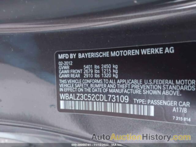 BMW 650I, WBALZ3C52CDL73109