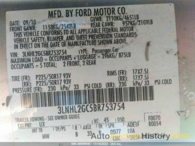 LINCOLN MKZ, 3LNHL2GC5BR753754