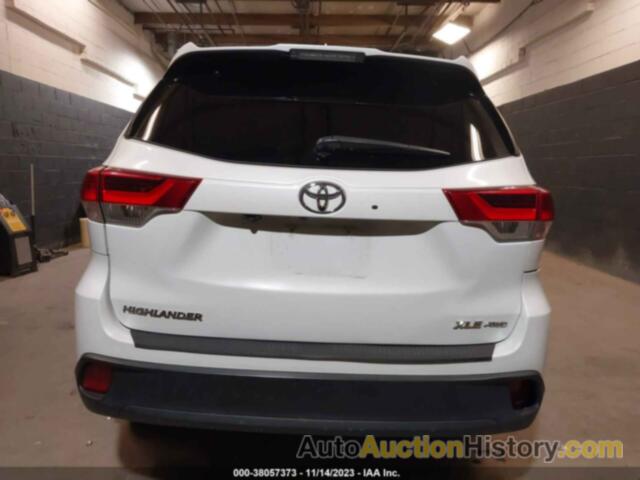 TOYOTA HIGHLANDER XLE, 5TDJZRFH2KS960528