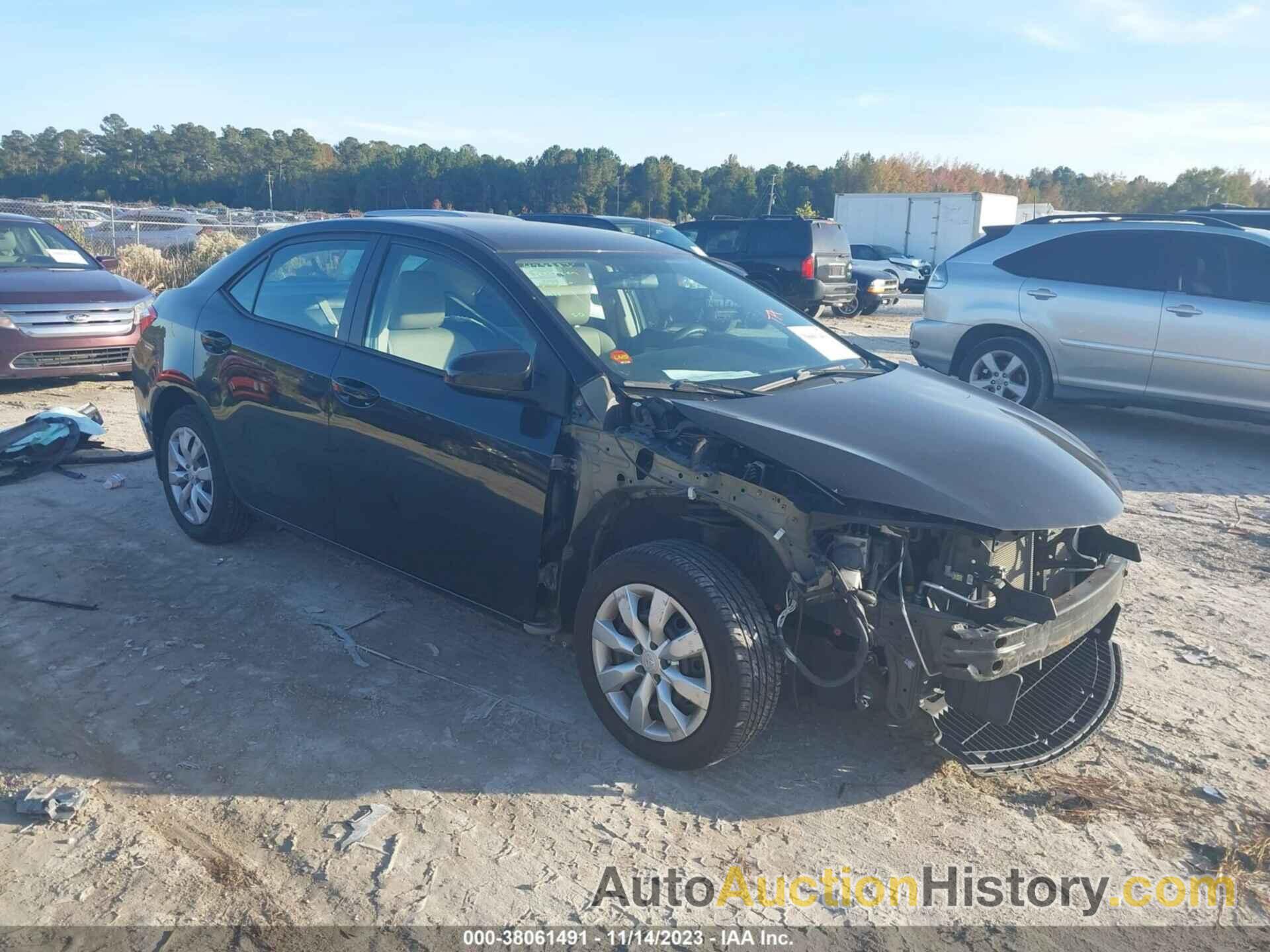 TOYOTA COROLLA LE, 2T1BURHE9EC156357