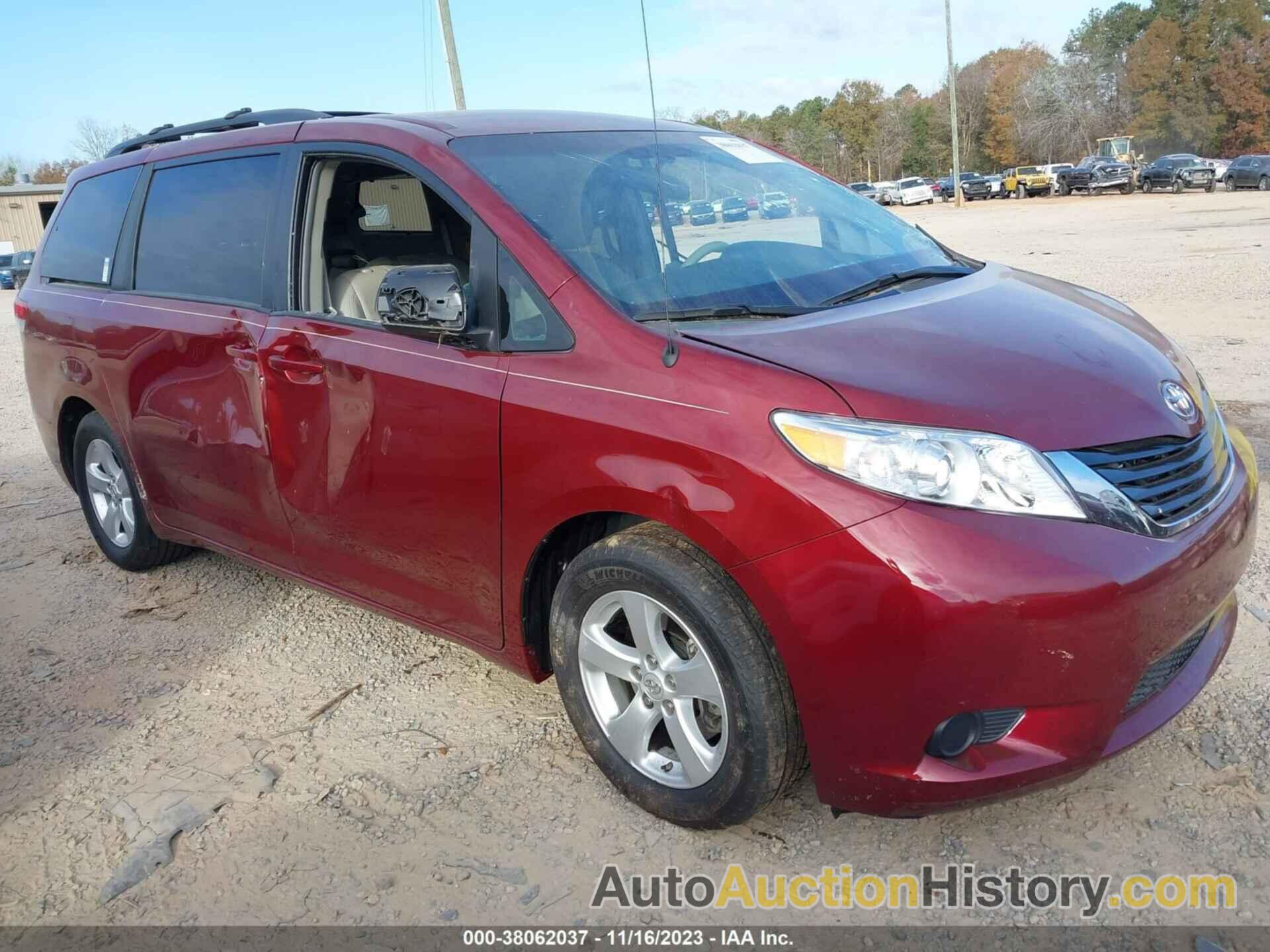 TOYOTA SIENNA LE V6 8 PASSENGER, 5TDKK3DC1ES444789