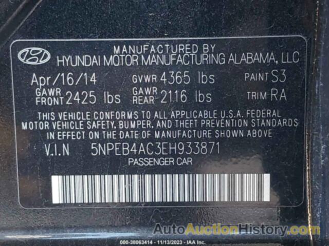 HYUNDAI SONATA GLS, 5NPEB4AC3EH933871