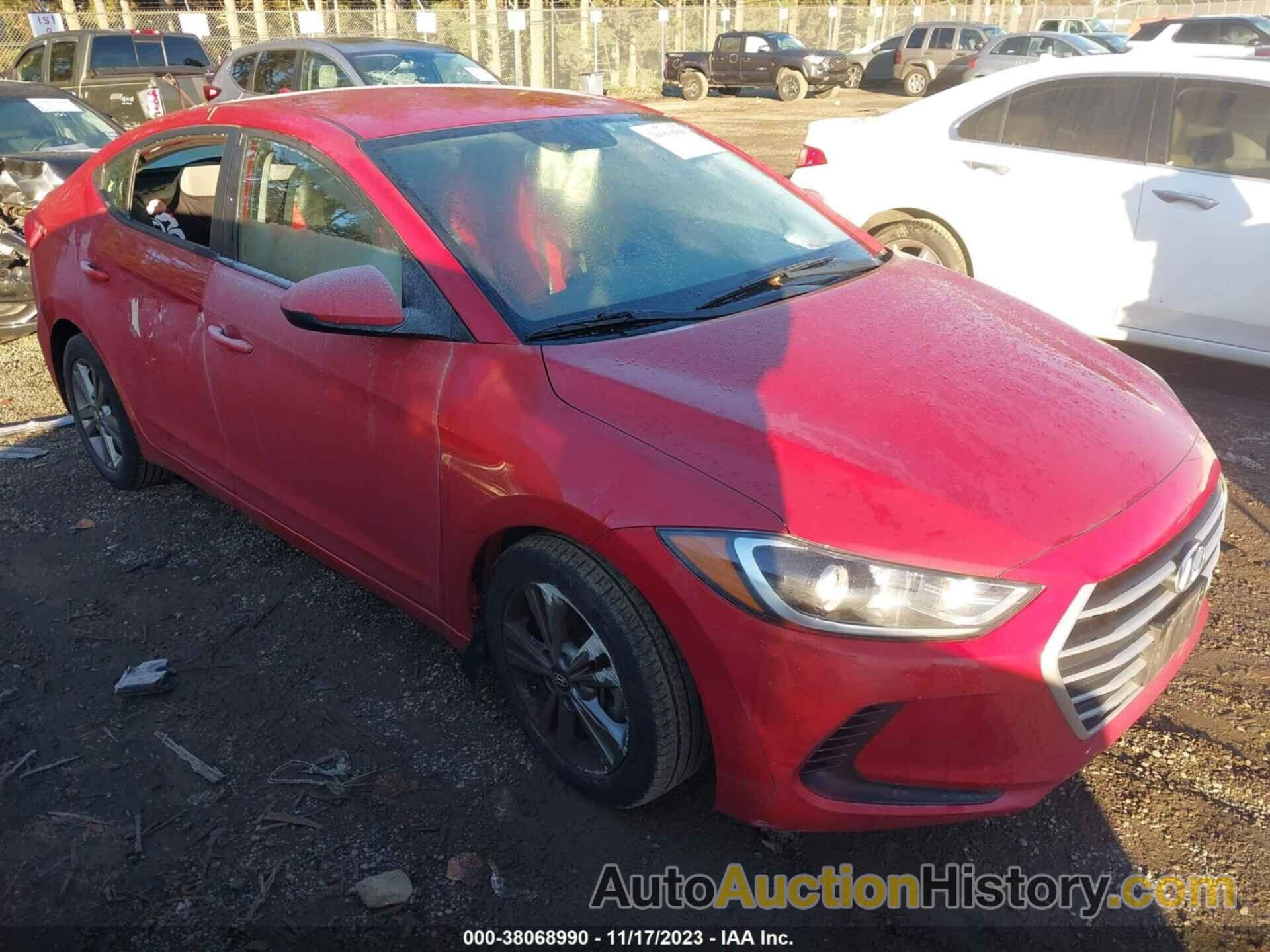 HYUNDAI ELANTRA SEL, 5NPD84LF6JH249327