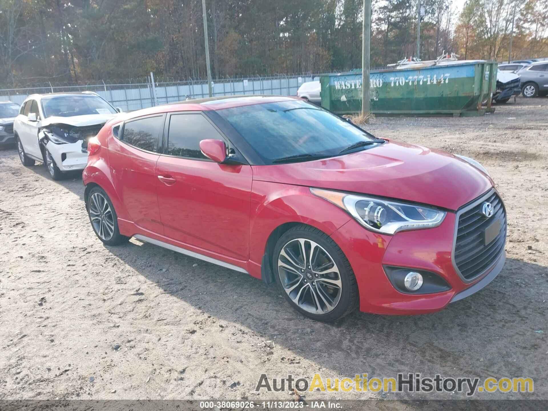 HYUNDAI VELOSTER TURBO, KMHTC6AE1GU264280