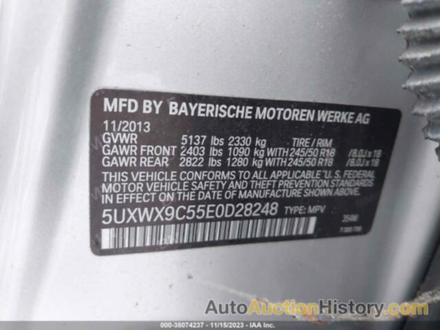 BMW X3 XDRIVE28I, 5UXWX9C55E0D28248