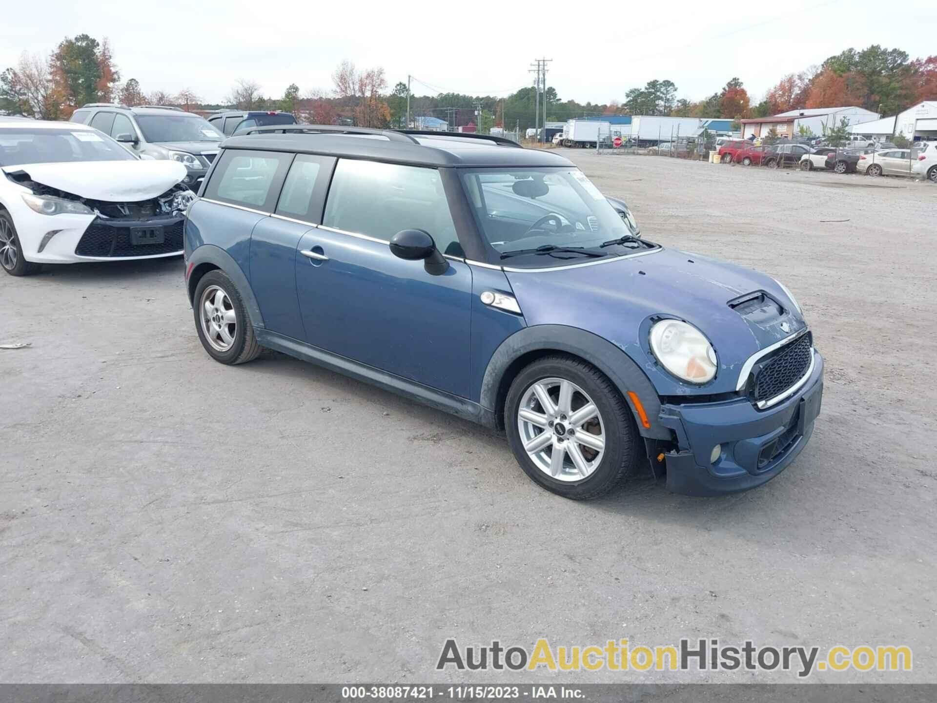 MINI COOPER S CLUBMAN S, WMWZG3C58BTY36195