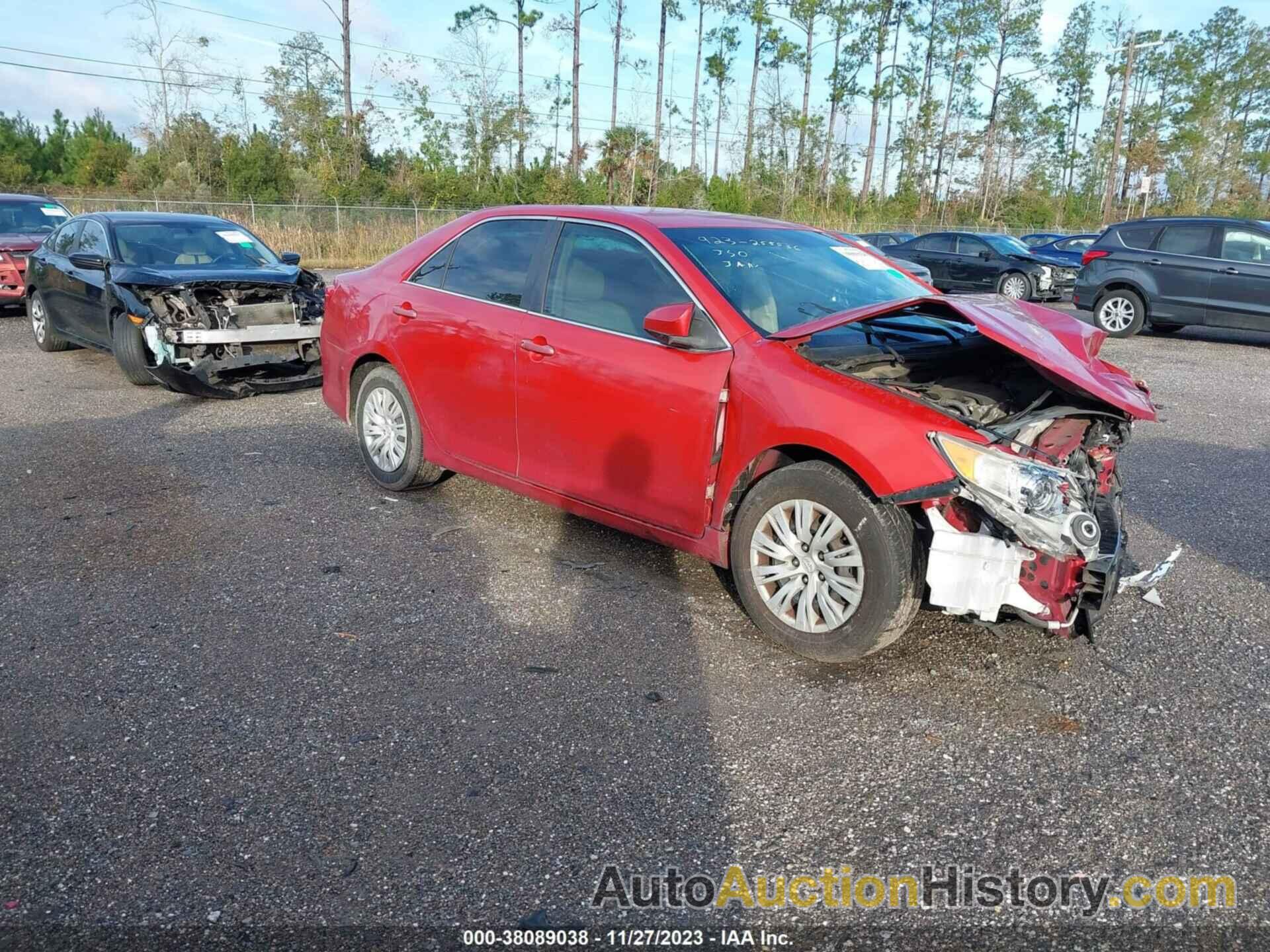 TOYOTA CAMRY L, 4T1BF1FK8CU595551