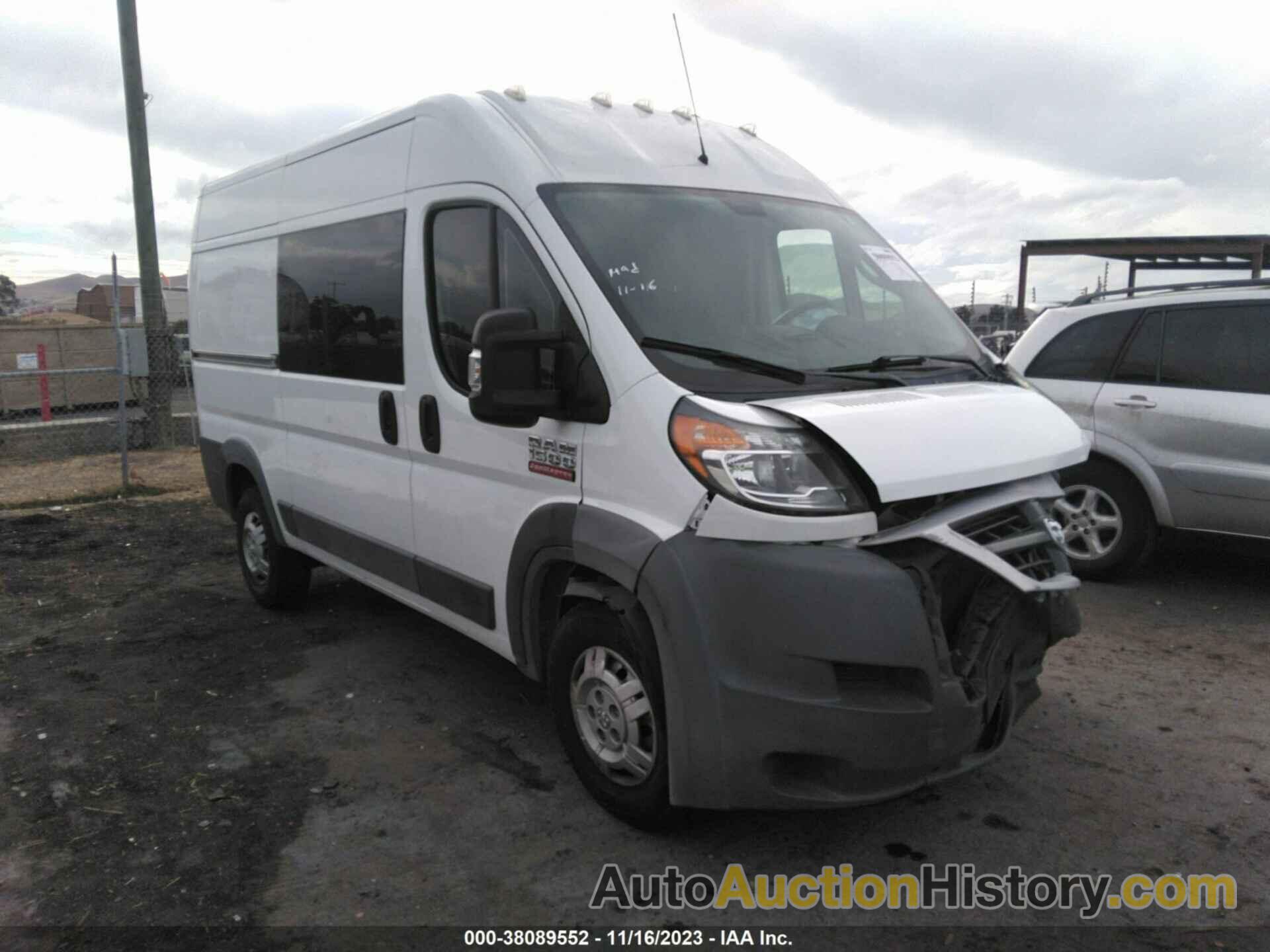 RAM PROMASTER CARGO VAN, 3C6TRVBG7JE110781