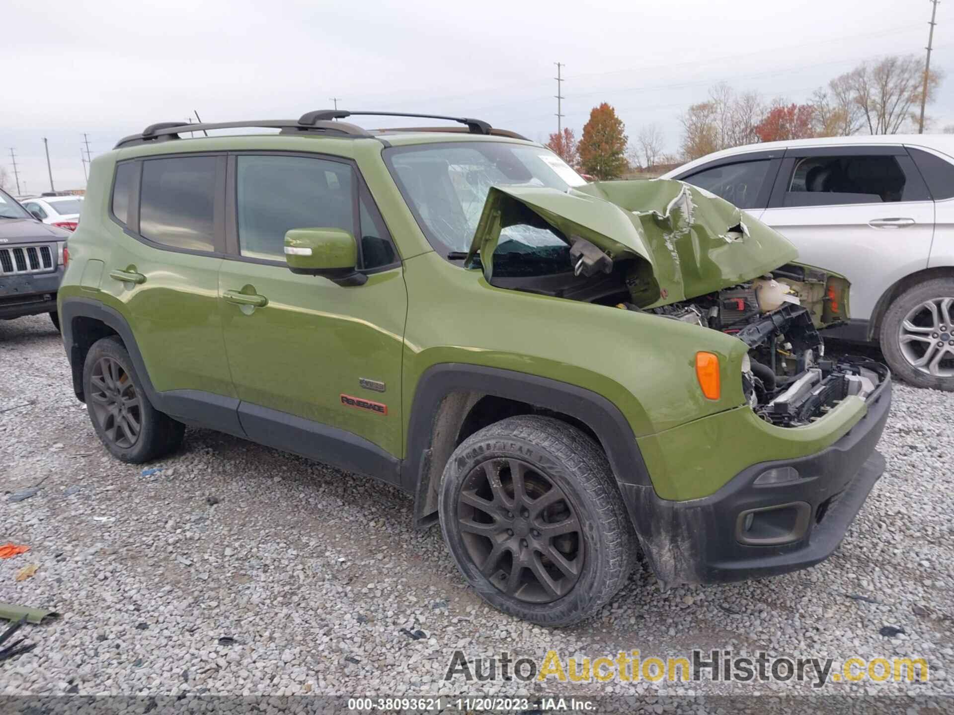 JEEP RENEGADE 75TH ANNIVERSARY, ZACCJBBT0GPE16583