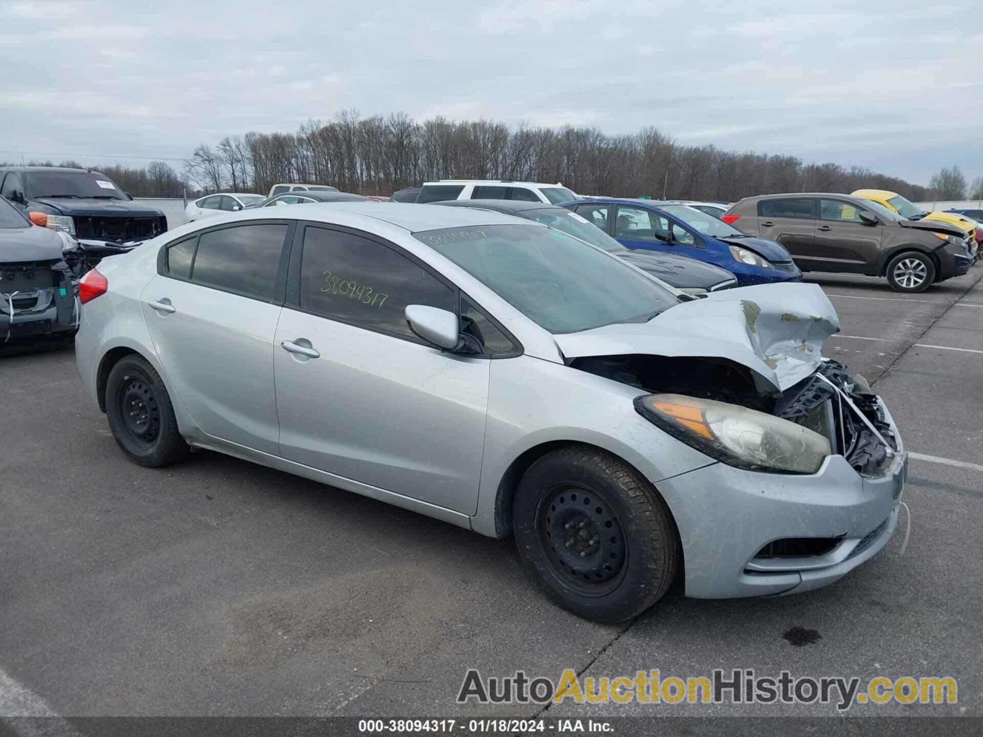 KIA FORTE LX, KNAFK4A67F5433922