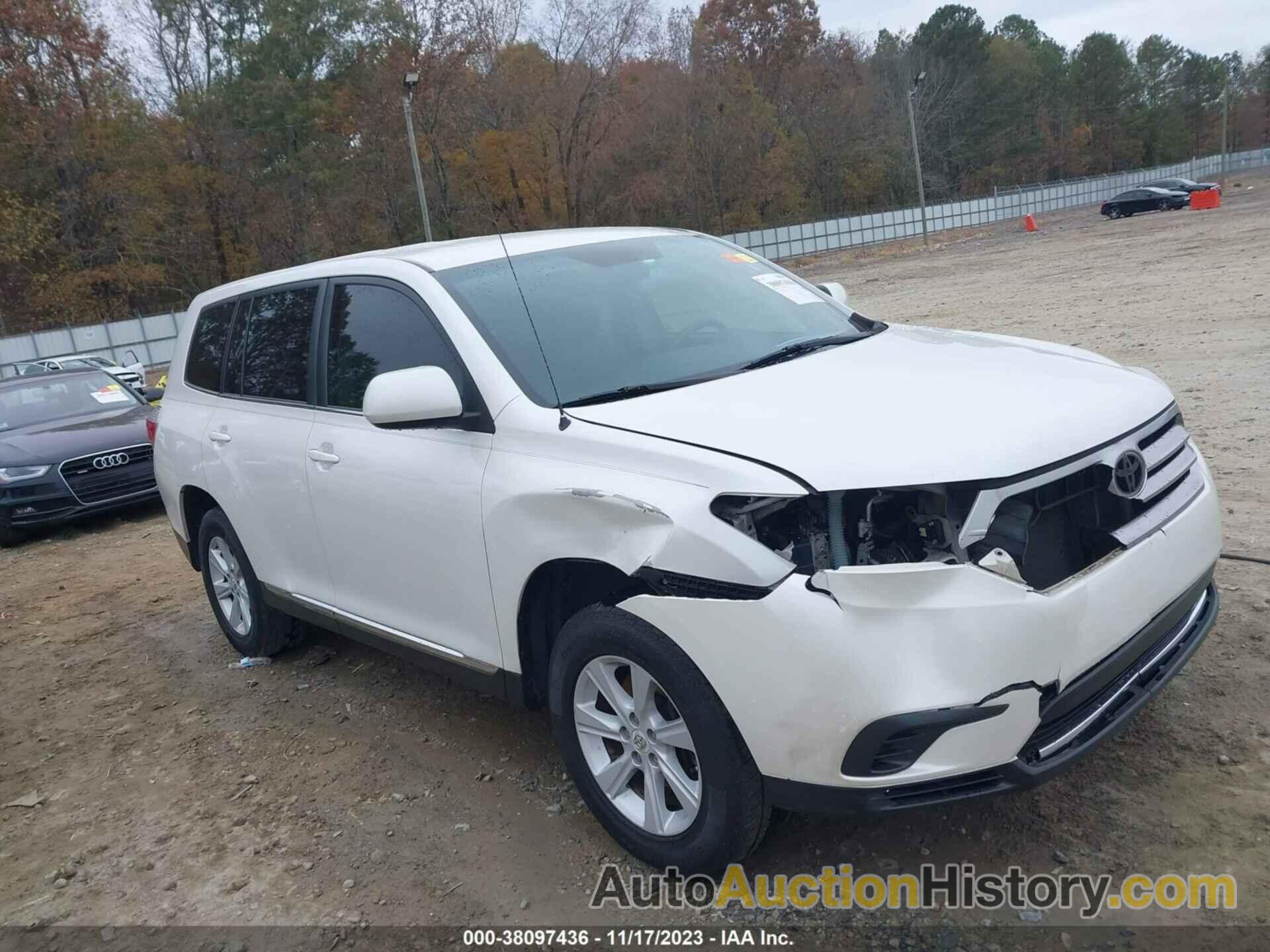 TOYOTA HIGHLANDER, 5TDZA3EH7CS027038