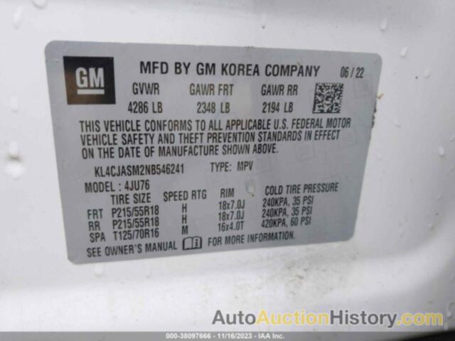 BUICK ENCORE FWD PREFERRED, KL4CJASM2NB546241