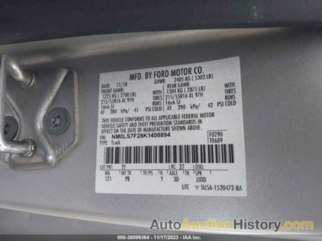 FORD TRANSIT CONNECT XLT, NM0LS7F28K1408894