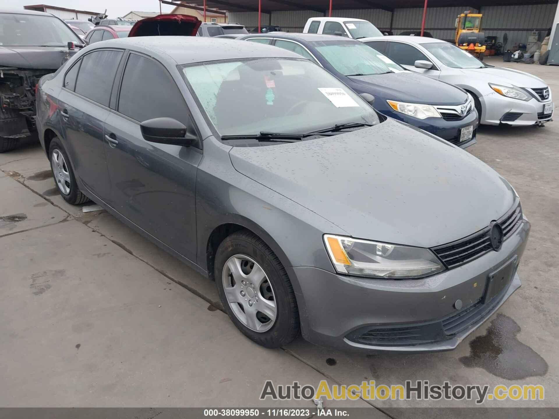 VOLKSWAGEN JETTA 2.0L S, 3VW2K7AJ1BM068937