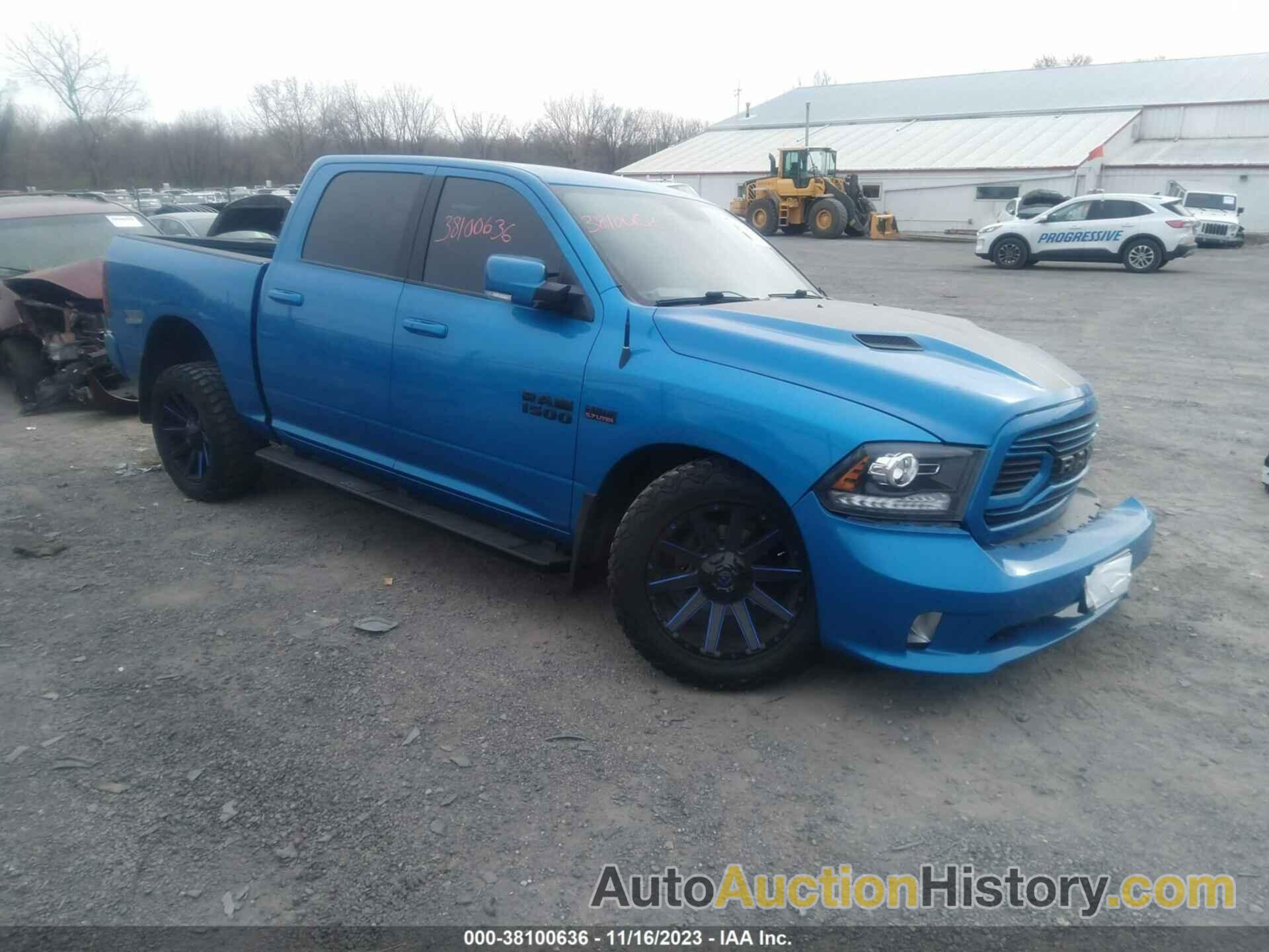 RAM 1500 SPORT  4X4 5'7" BOX, 1C6RR7MT7JS223885