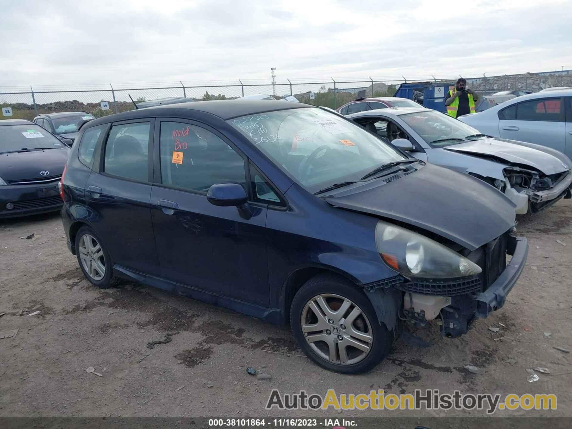 HONDA FIT SPORT, JHMGD38628S038258