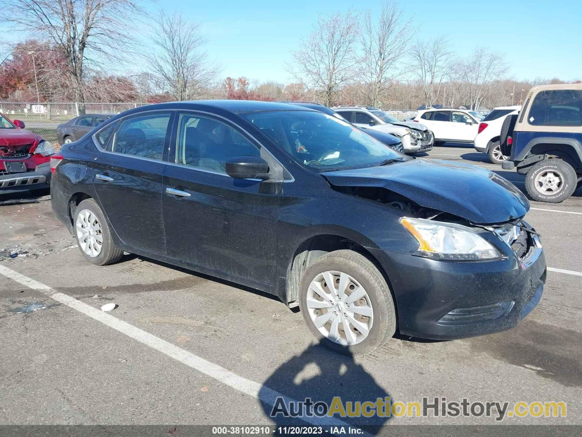 NISSAN SENTRA S, 3N1AB7AP8EL630879