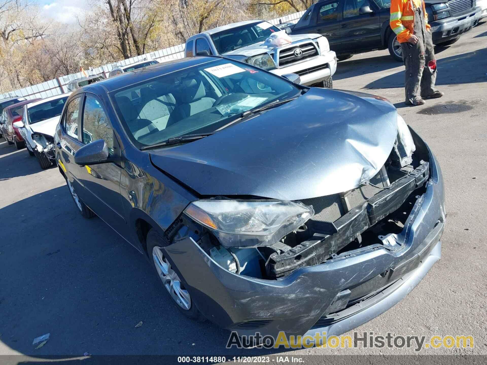 TOYOTA COROLLA L, 5YFBURHE3GP385720