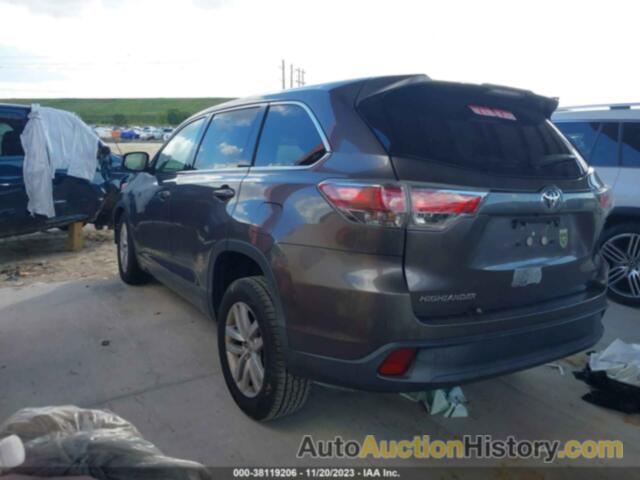 TOYOTA HIGHLANDER LE, 5TDZARFH2ES007459